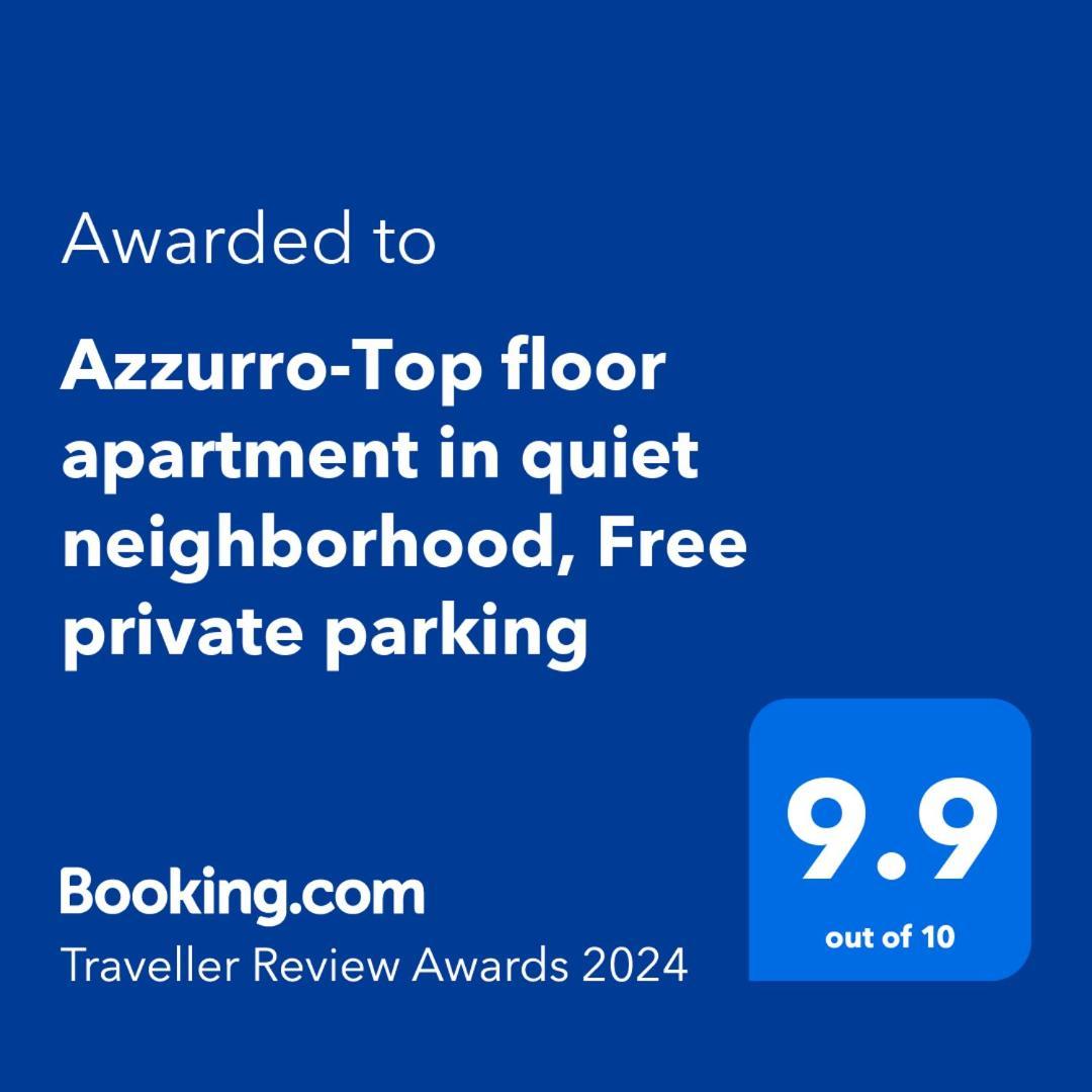 Azzurro-Top Floor Apartment In Quiet Neighborhood, Free Private Parking Warna Exterior foto