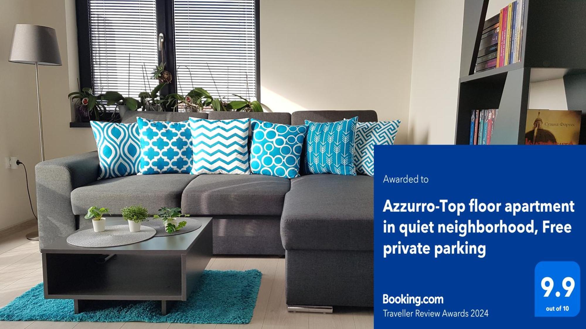 Azzurro-Top Floor Apartment In Quiet Neighborhood, Free Private Parking Warna Exterior foto